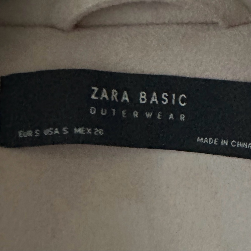 Zara Basic Women’s Pink Faux Leather With Belt Size S - Picture 7 of 7
